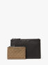 Hudson Pebbled Leather and Signature Logo Pouch Set michael kors hudson pebbled leather and signature logo pouch set