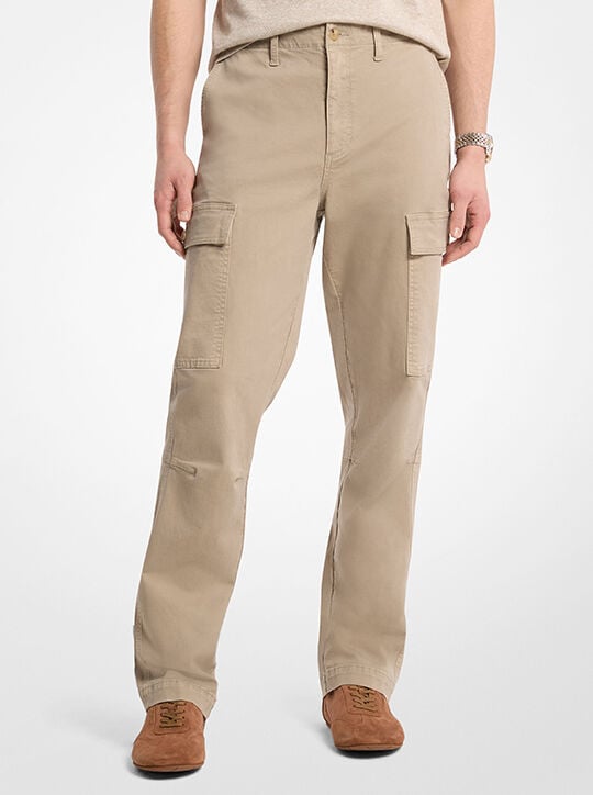 Stretch Cotton Twill Cargo Pants michael kors stretch cotton twill cargo pants