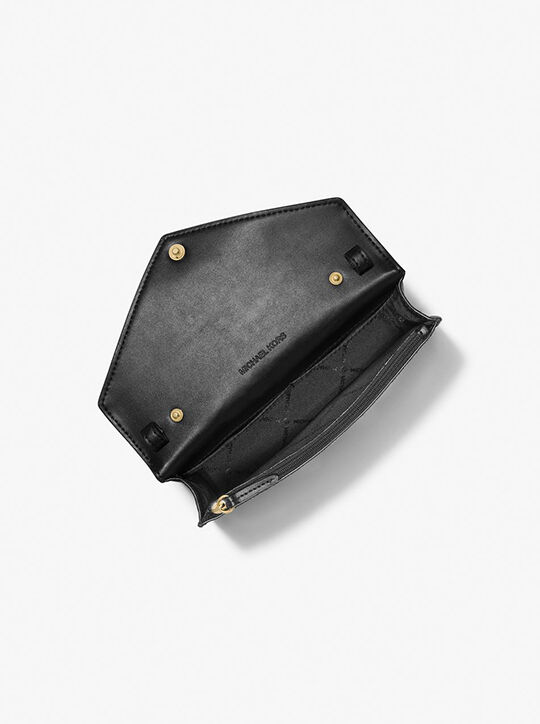 michael kors jet set travel small signature logo clutch crossbody bag