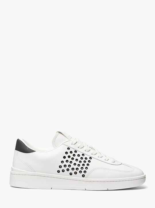 michael kors wilton grommeted leather sneaker
