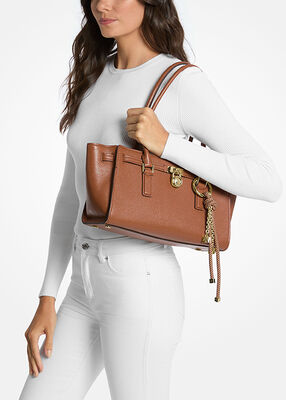 michael kors hamilton moderne small leather satchel