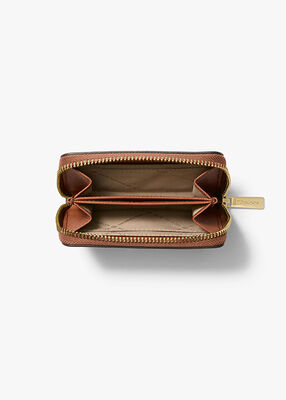 michael kors jet set travel medium logo zip around card case