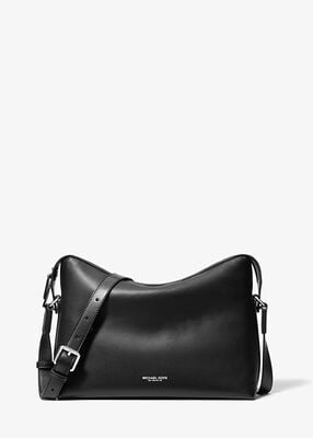 michael kors nicholas medium pebbled leather crossbody messenger bag