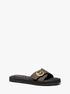 michael kors signature logo slide sandal