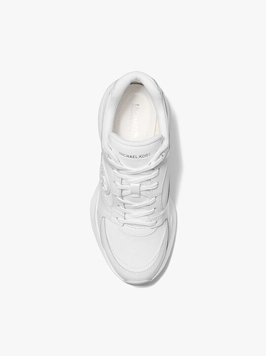 michael kors حذاء رياضي زوما من الجلد والشبك