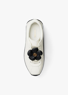 michael kors rhodes floral embellished trainer