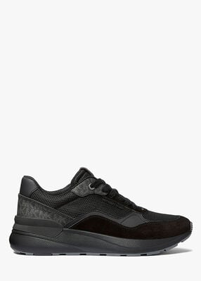 michael kors trevor mixed media trainer
