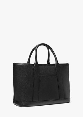 michael kors حقيبة لويزا متوسطة الحجم من الجلد المحبب