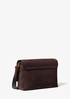 michael kors hudson mini suede messenger bag