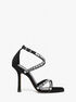 Celia Crystal Embellished Suede Sandal michael kors celia crystal embellished suede sandal