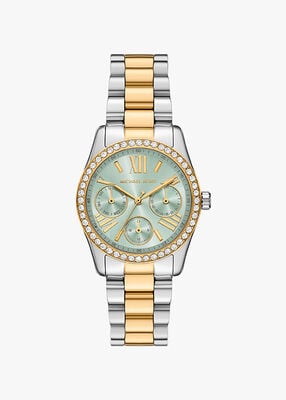 michael kors lexington pav  two tone watch