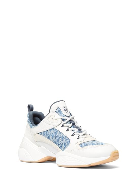 Bowie Signature Logo Trainer michael kors bowie signature logo trainer